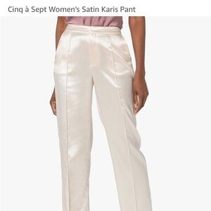 Cinq à Sept Satin Karis Pant - Cream